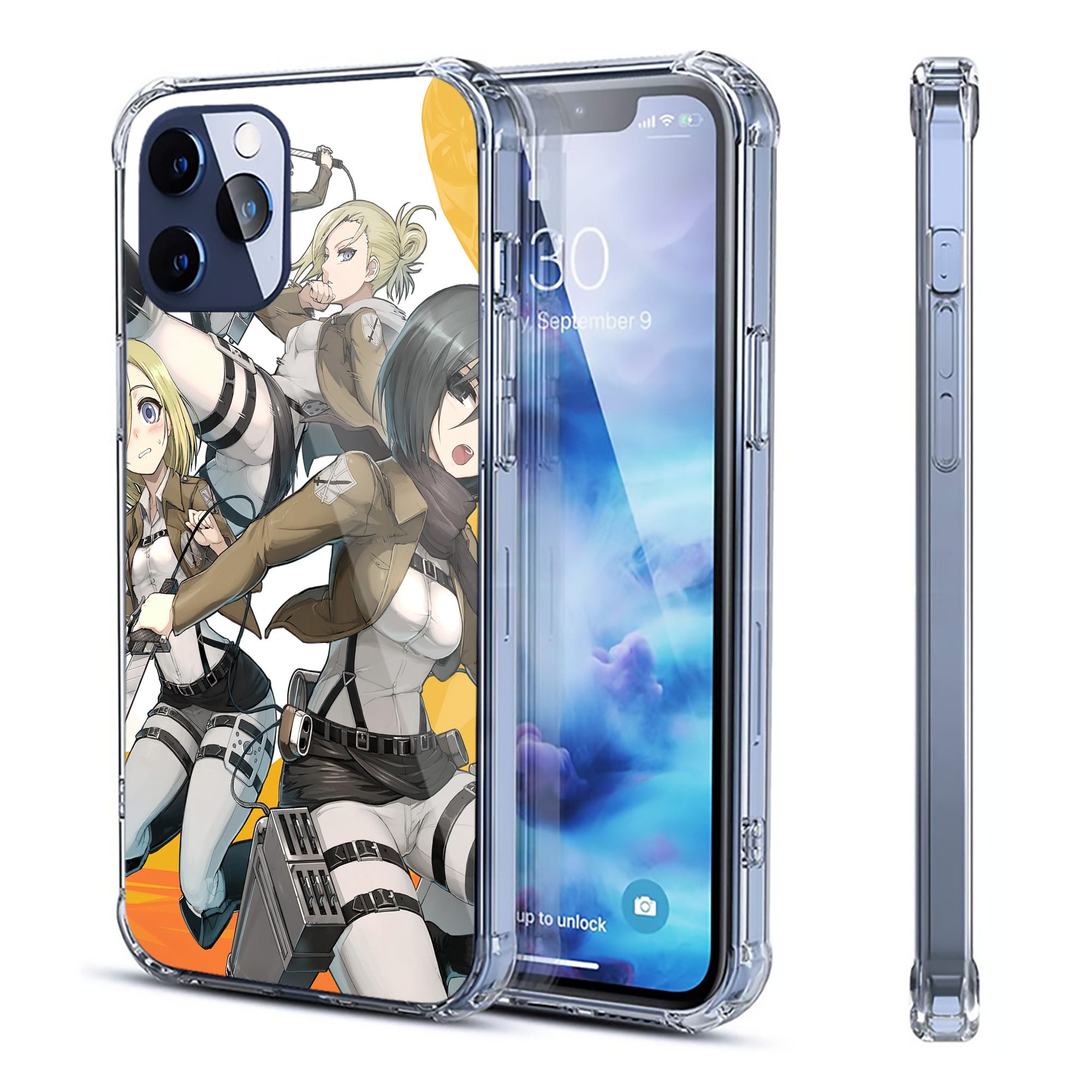 （画像用） 進撃の巨人 Attack on Titan 【iPhone 12シリーズ対応】透明スマホケース（クリアソフトケース）